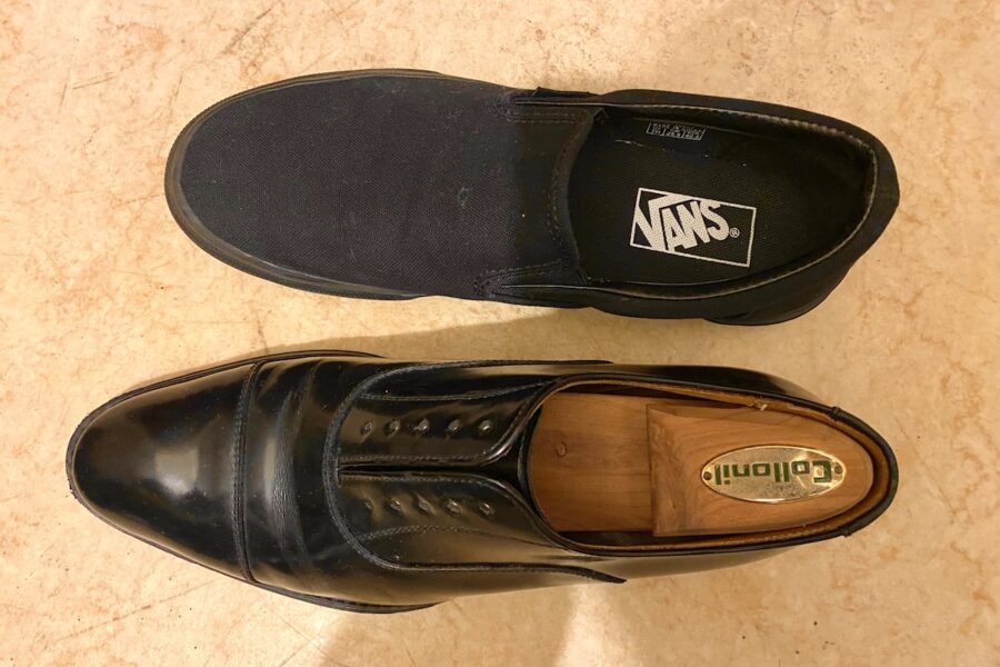 革靴とスニーカーのサイズの違いの具体例